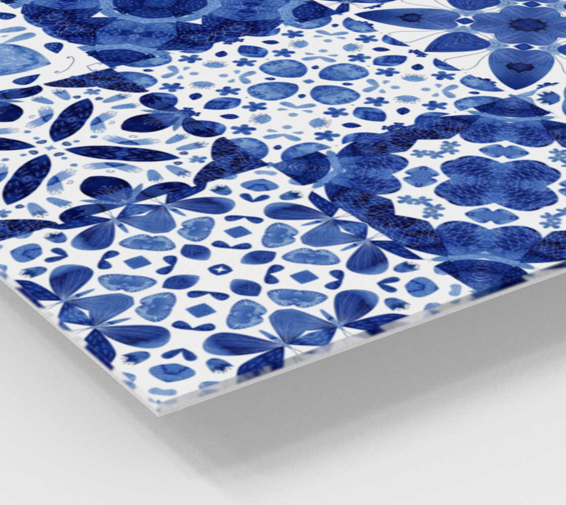 Aperçu de Indigo Watercolor Tiles #2
