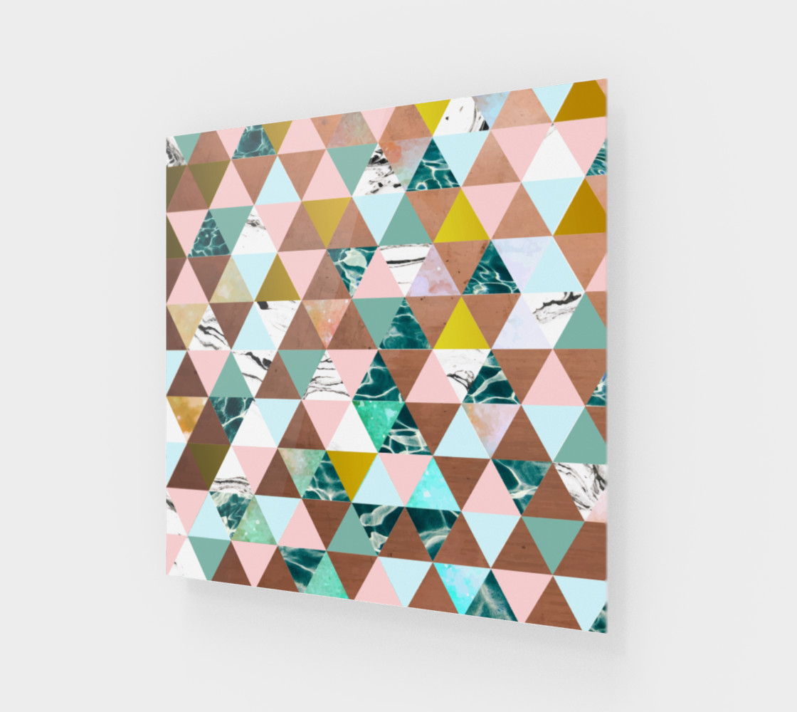 Life in a Pattern Wood Print preview #1