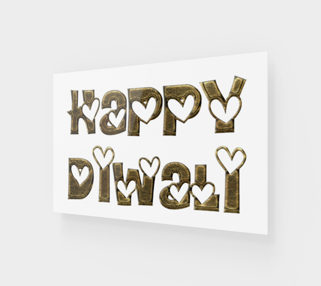 Festival of Lights Happy Diwali Greeting Typography preview #1