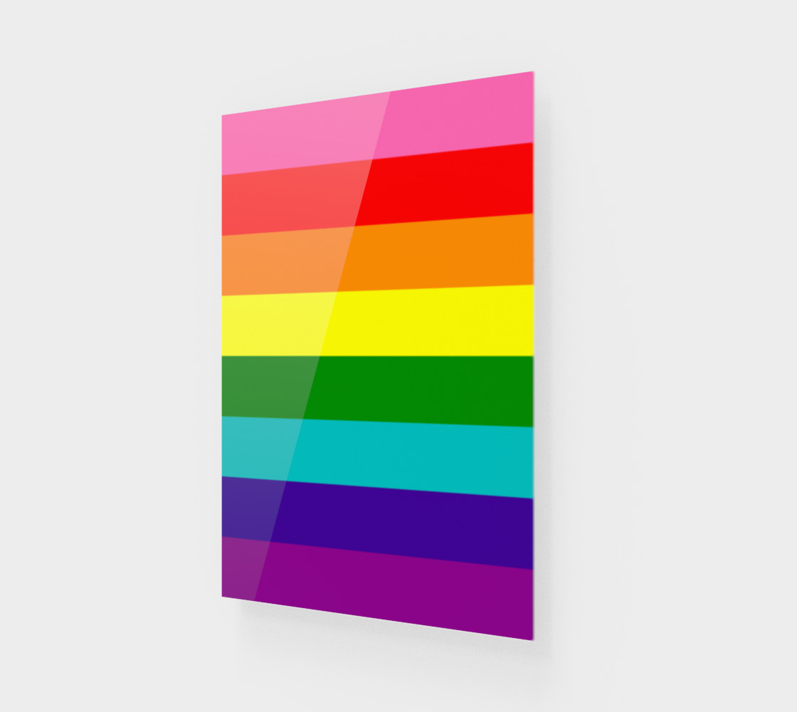 Rainbow Flag Original 8 Stripes Pattern LGBT Pride preview #1
