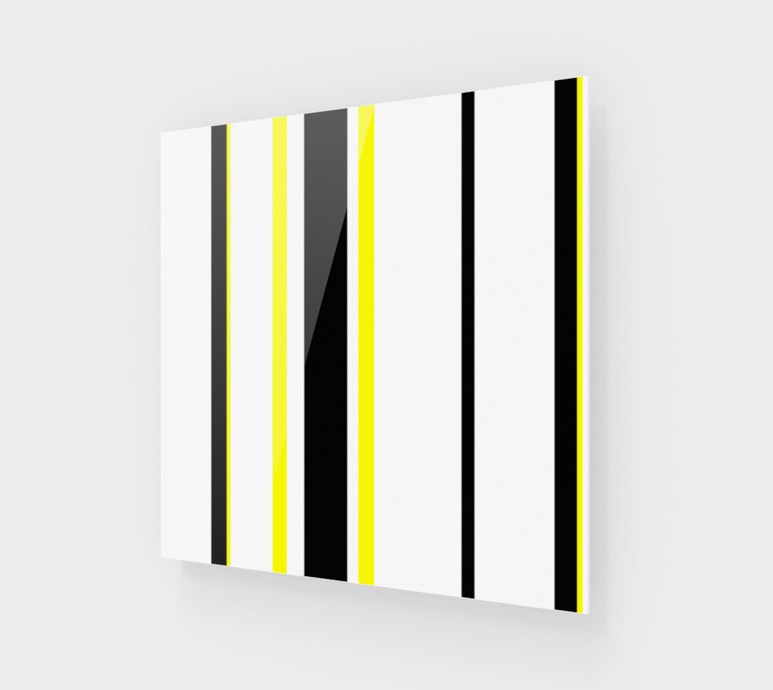Aperçu de Black Yellow and White Stripes #1