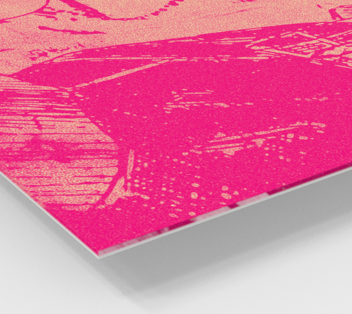 A night out pink art print preview #2