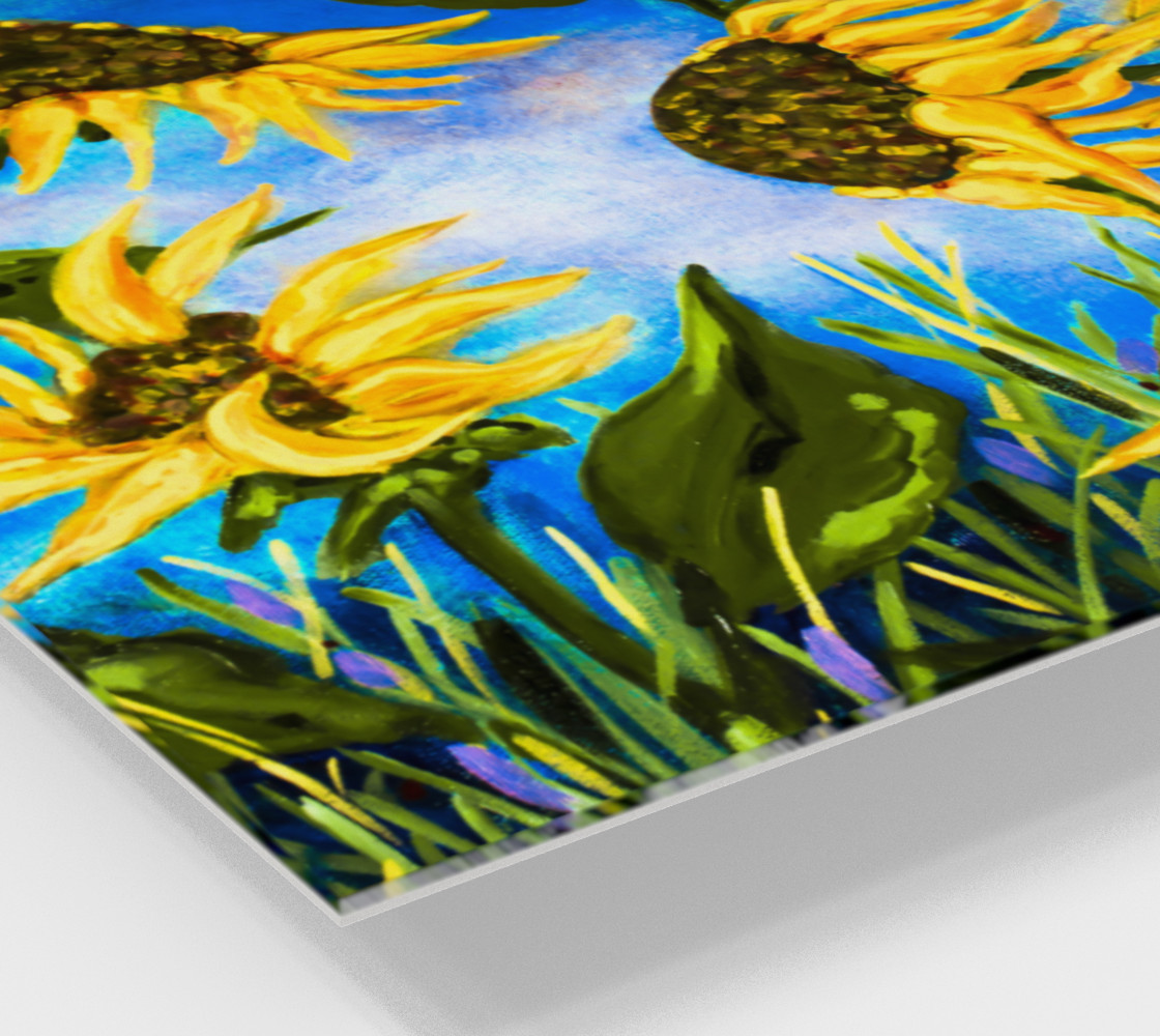 Vibrant Sunflowers 16 x 20 preview #2