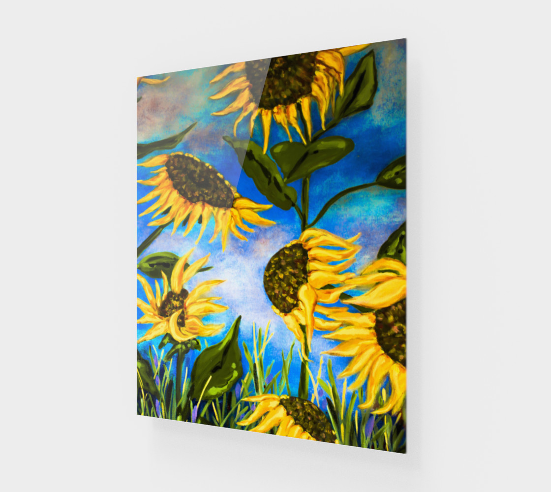 Vibrant Sunflowers 16 x 20 preview #1