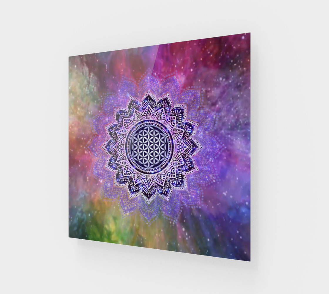 Flower Of Life - Lotus Of India - Galaxy Colored print IV preview #1