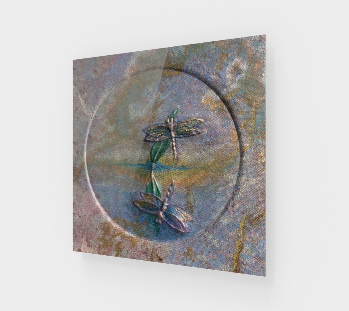 Reflecting Dragonflies Wall Art preview #1