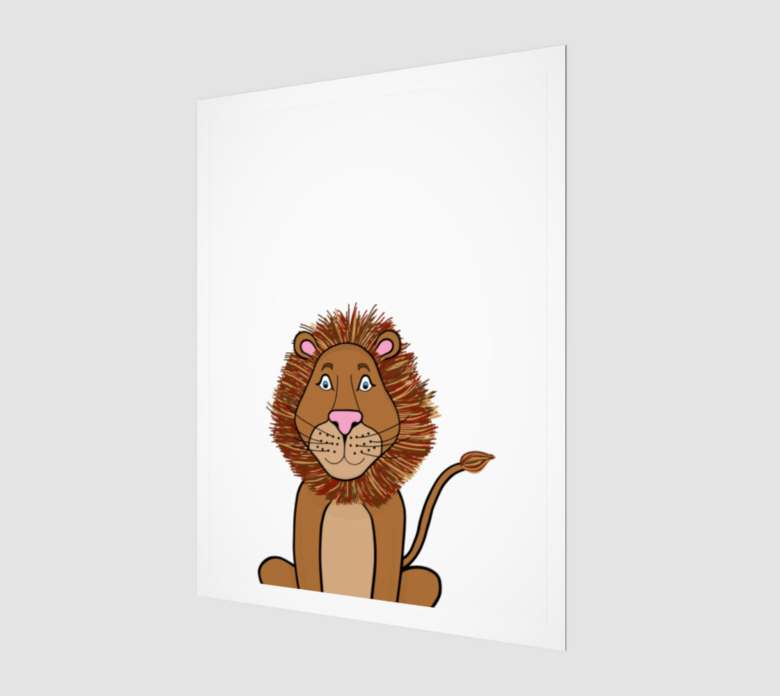 Leo the Lion Canvas Print - 3:4 Miniature #2