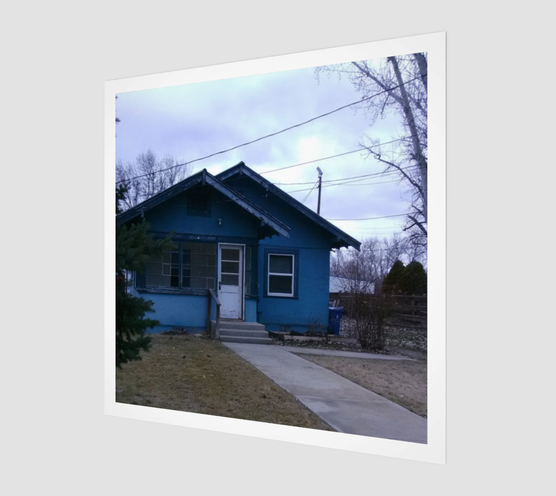 Little Blue House in GC ID Wall Art canvas preview #1