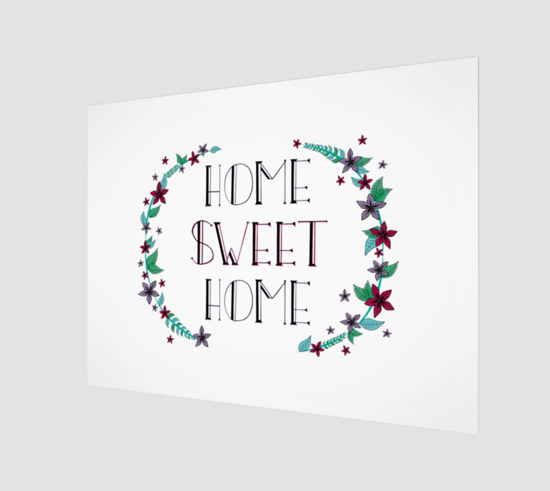 Aperçu 3D de Home Sweet Home Canvas Print - 4:3