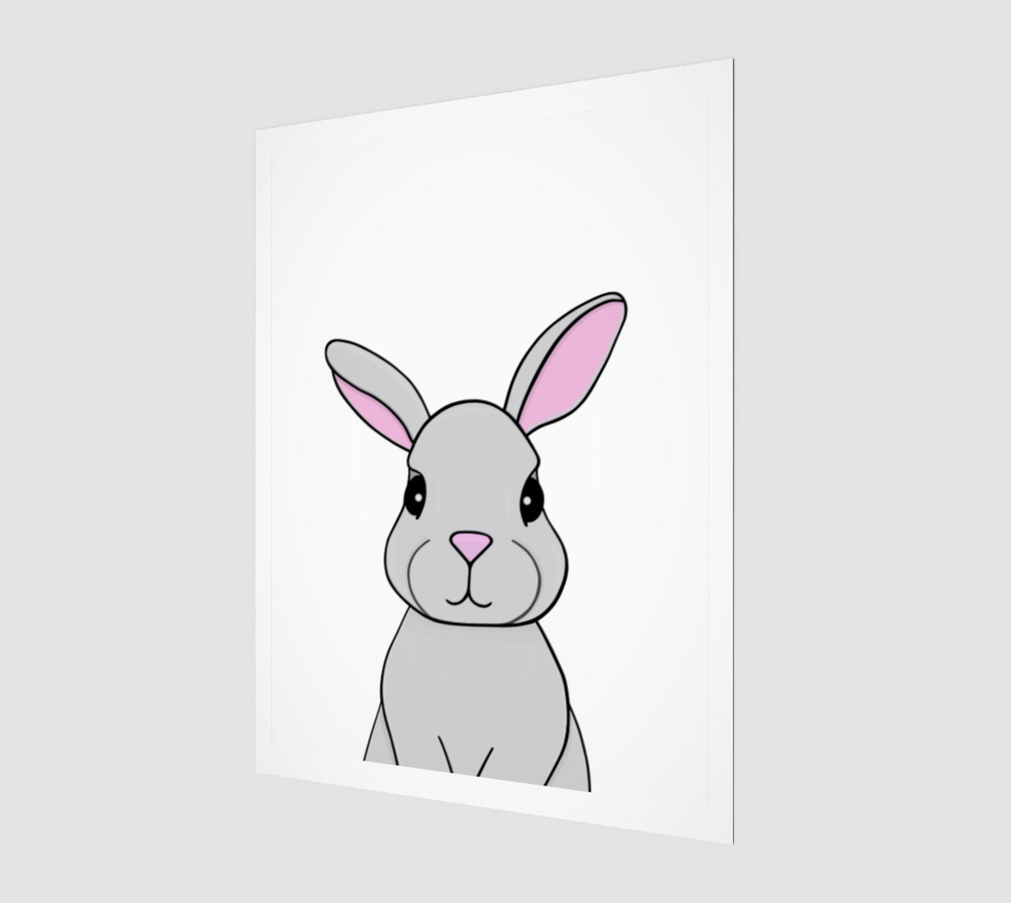 Rosie the Rabbit Print - 3:4 Miniature #2