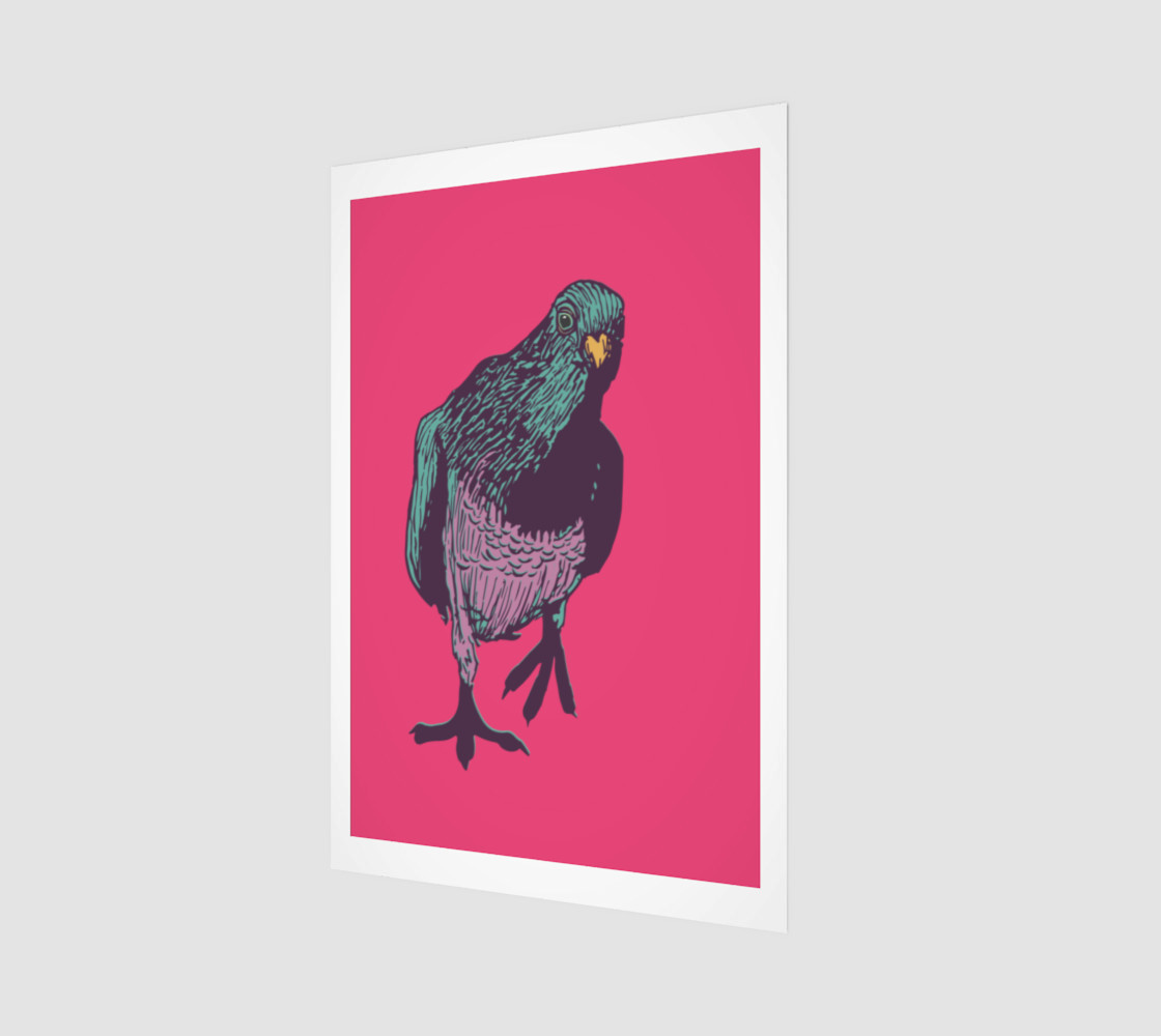 2:3 Poster - Curious Pigeon in Bright preview #1