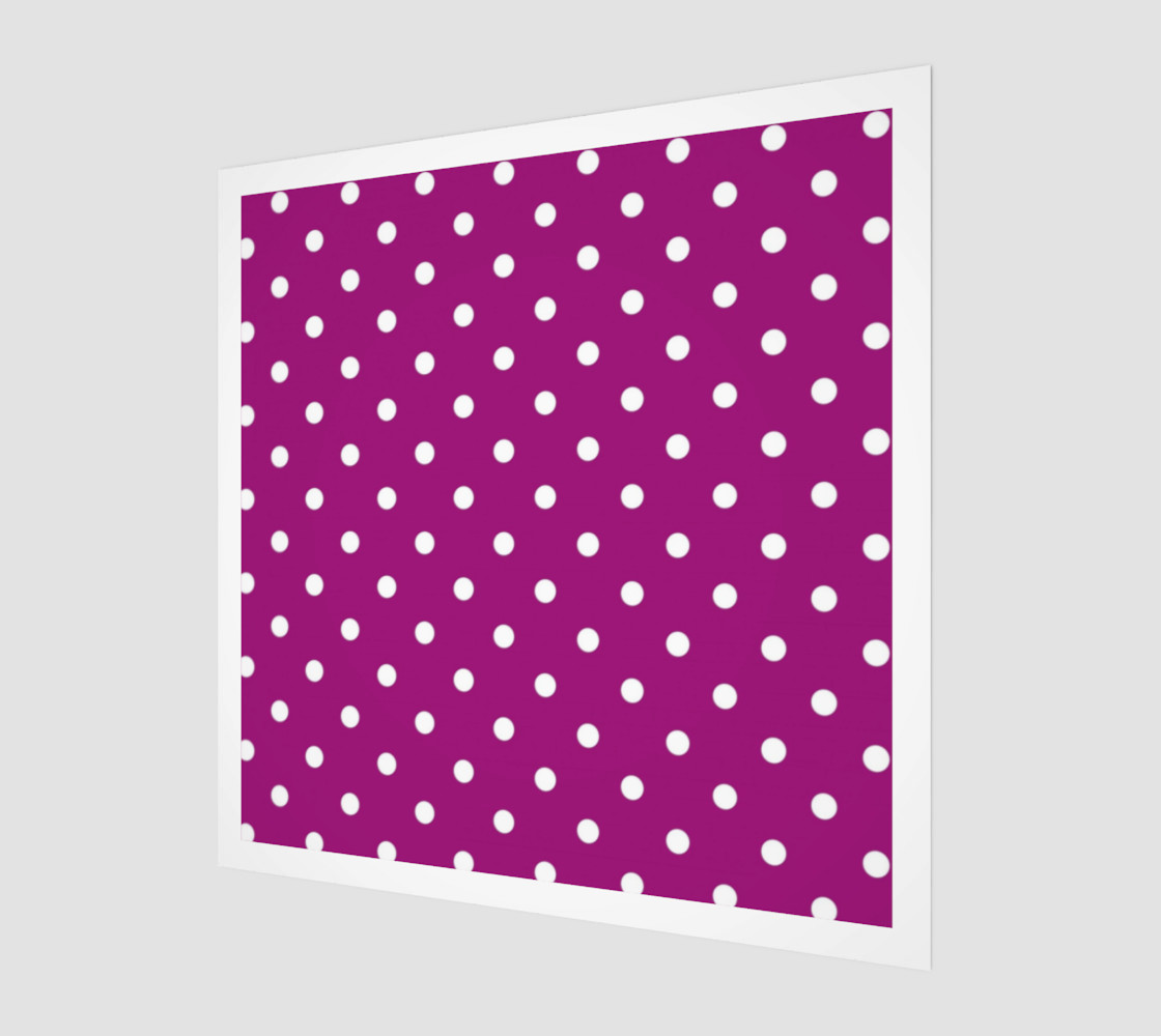 1950s Purple with White Polka Dots Wall Art preview #1