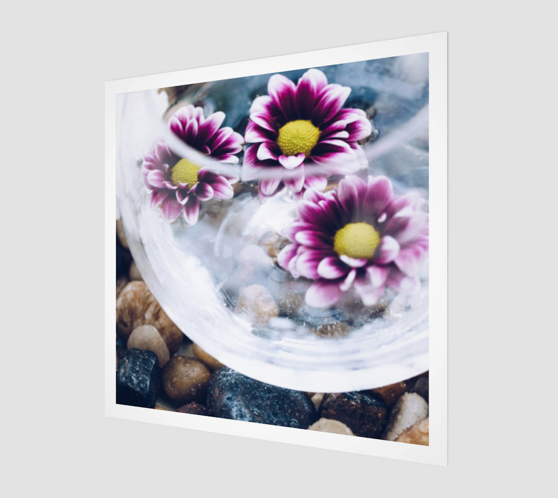 Purple Daisies Zen Wall Art preview #1