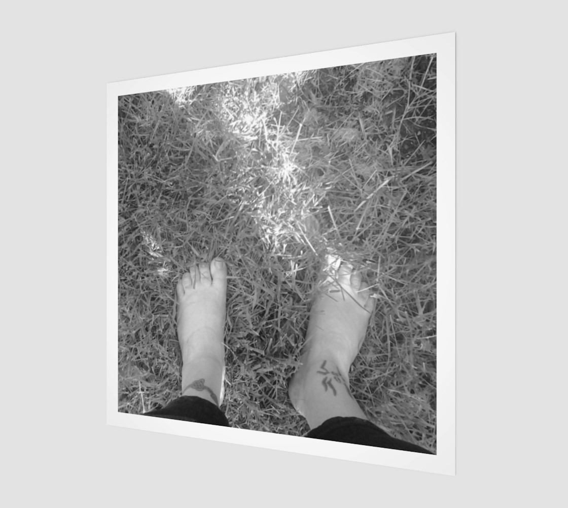 Feet Self Portrait in BW Wall Art preview #1