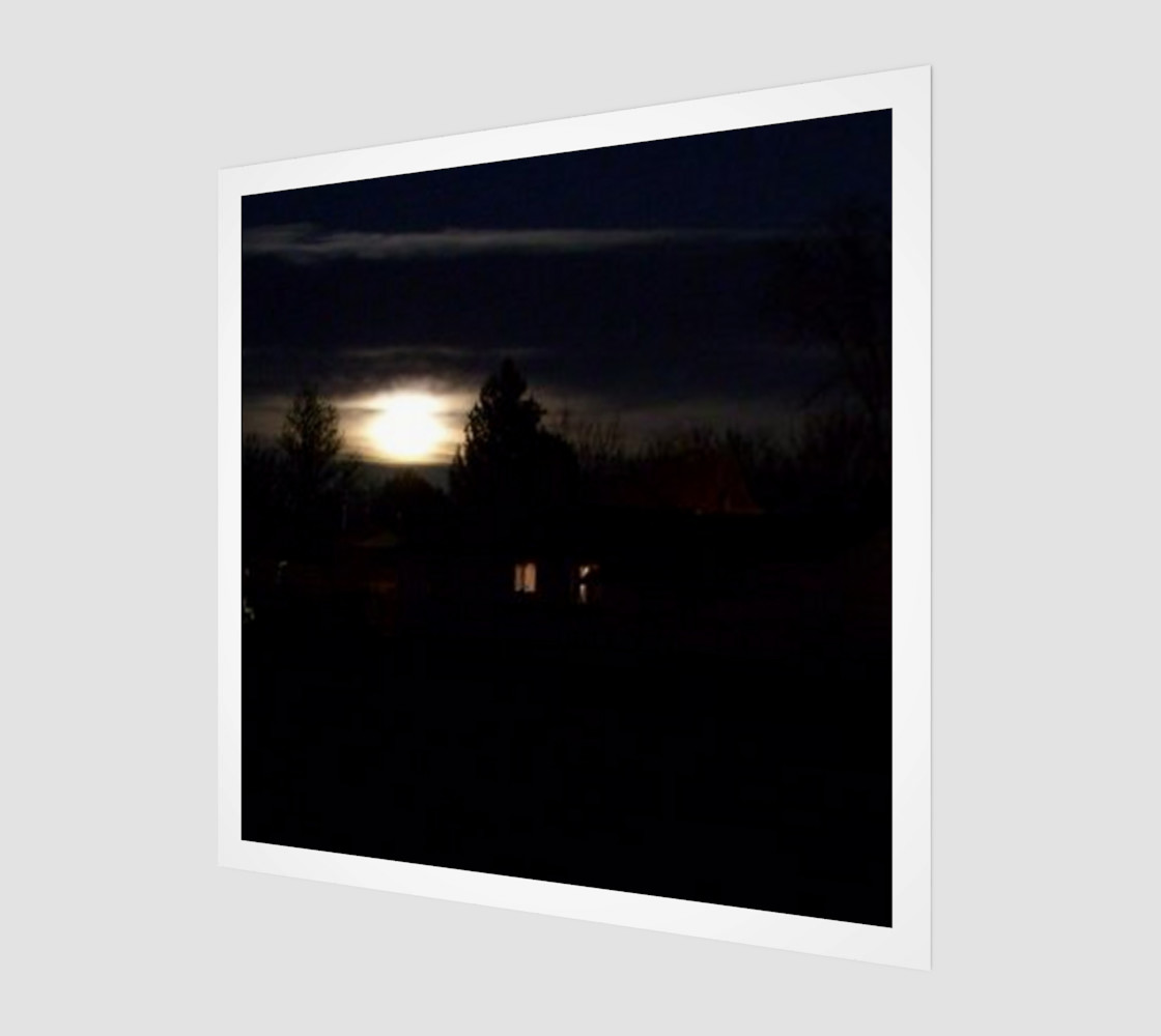 Full Moon Rise Wall Art preview #1