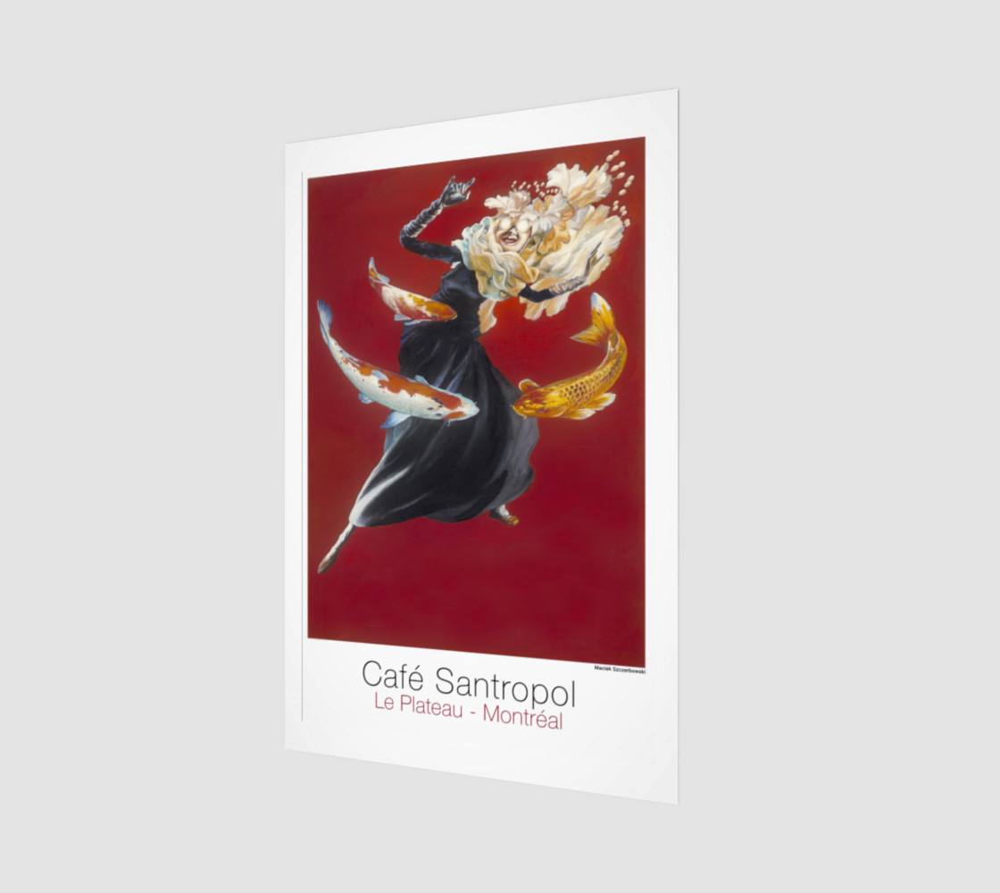Cafe Santropol - Woman & Goldfish thumbnail #2