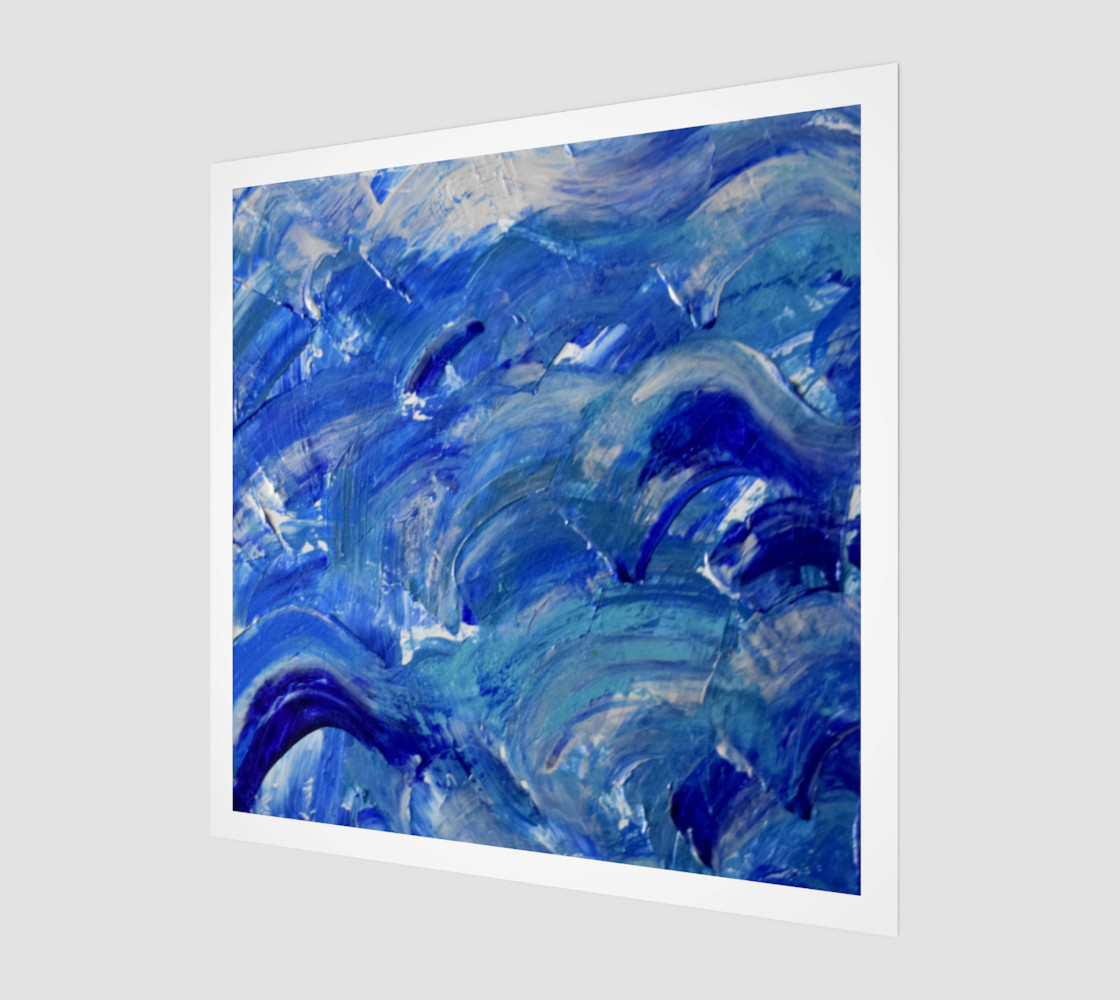 Shimmer Waves - Abstract Art by Janet Gervers 2018 preview #1