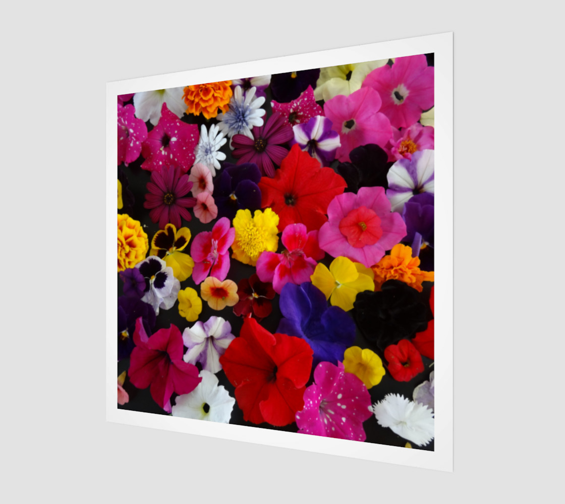 Fresh Flowers Acrylic Print 3D preview