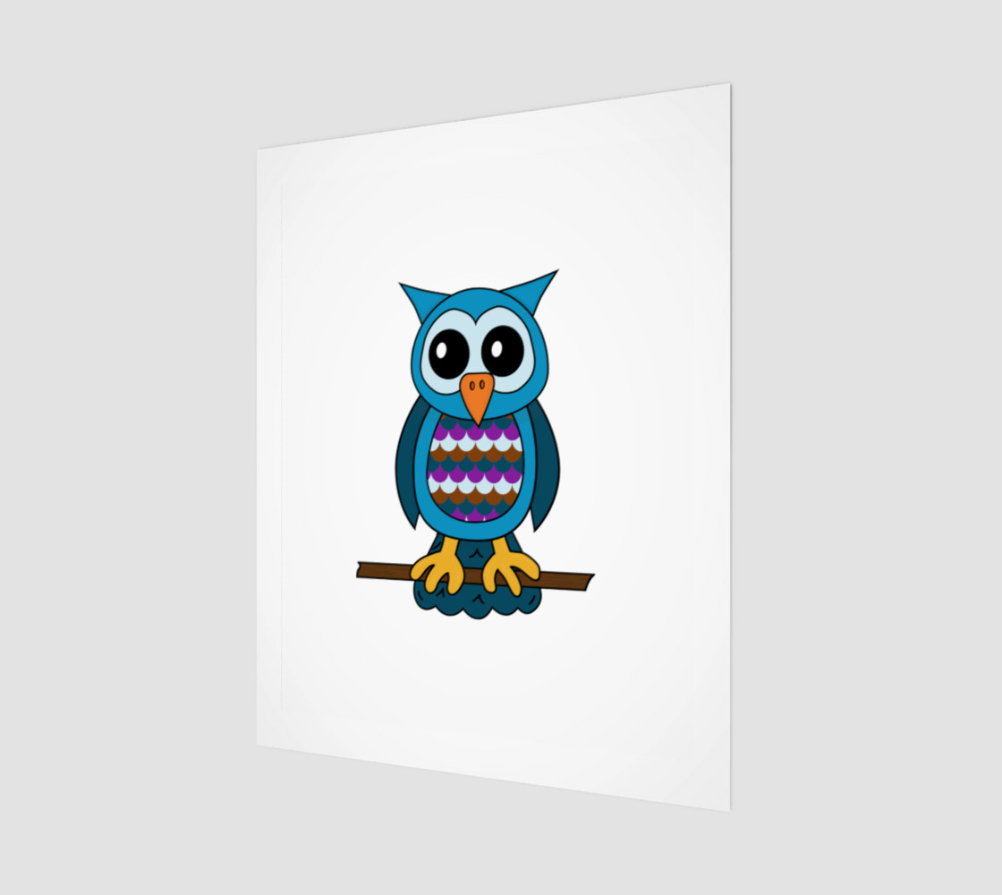 Oliver the Owl 16"x20" Print preview #1
