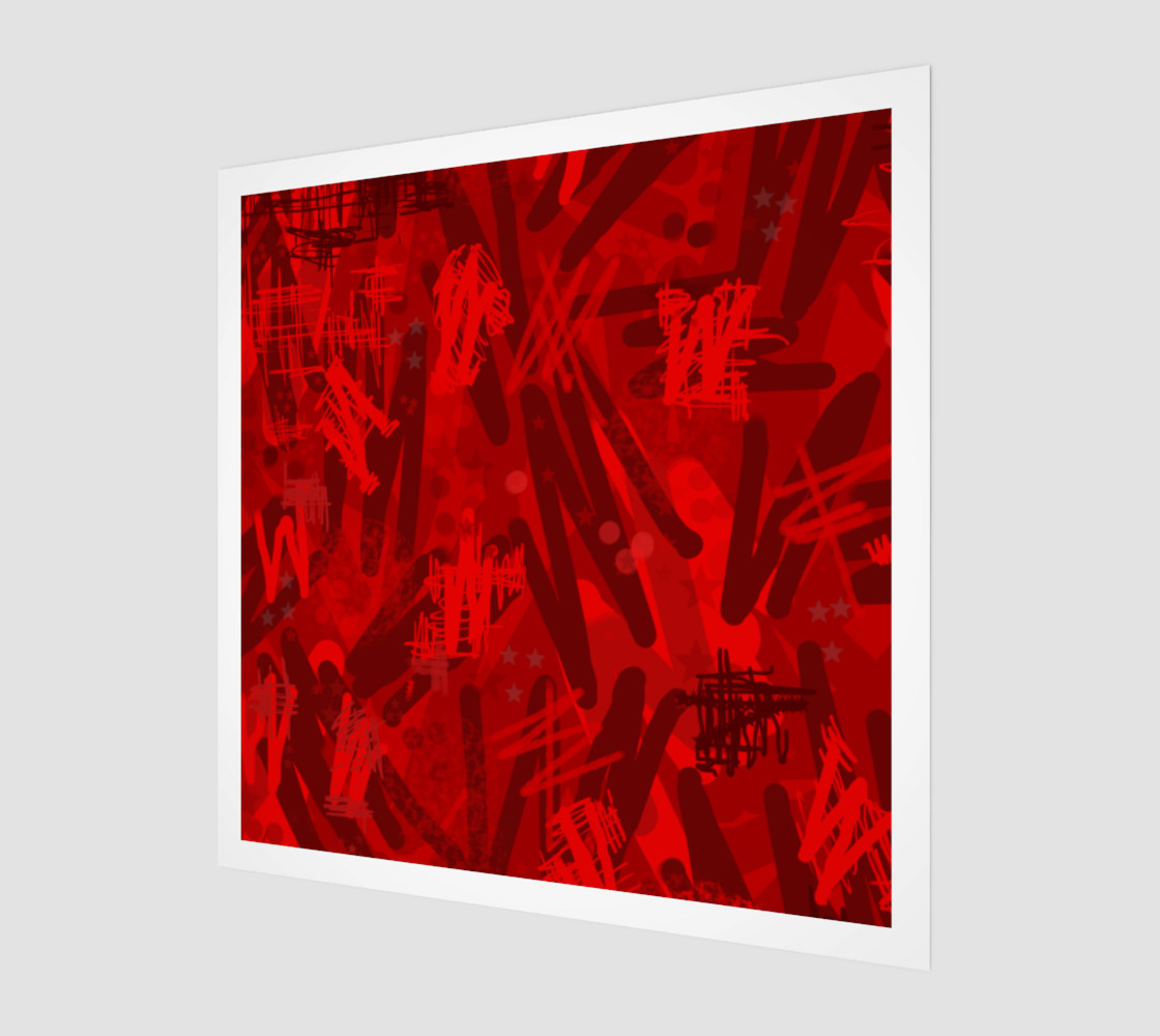 Abstract in red 3D preview