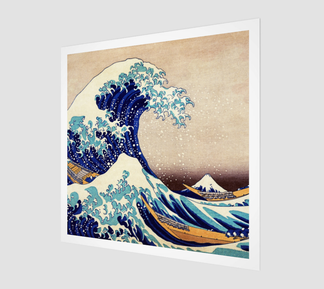 Katsushika Hokusai The Great Wave Off Kanagawa Art Print preview #1