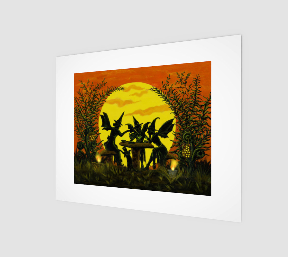 "Reading the tea leaves" wrapped canvas preview #1
