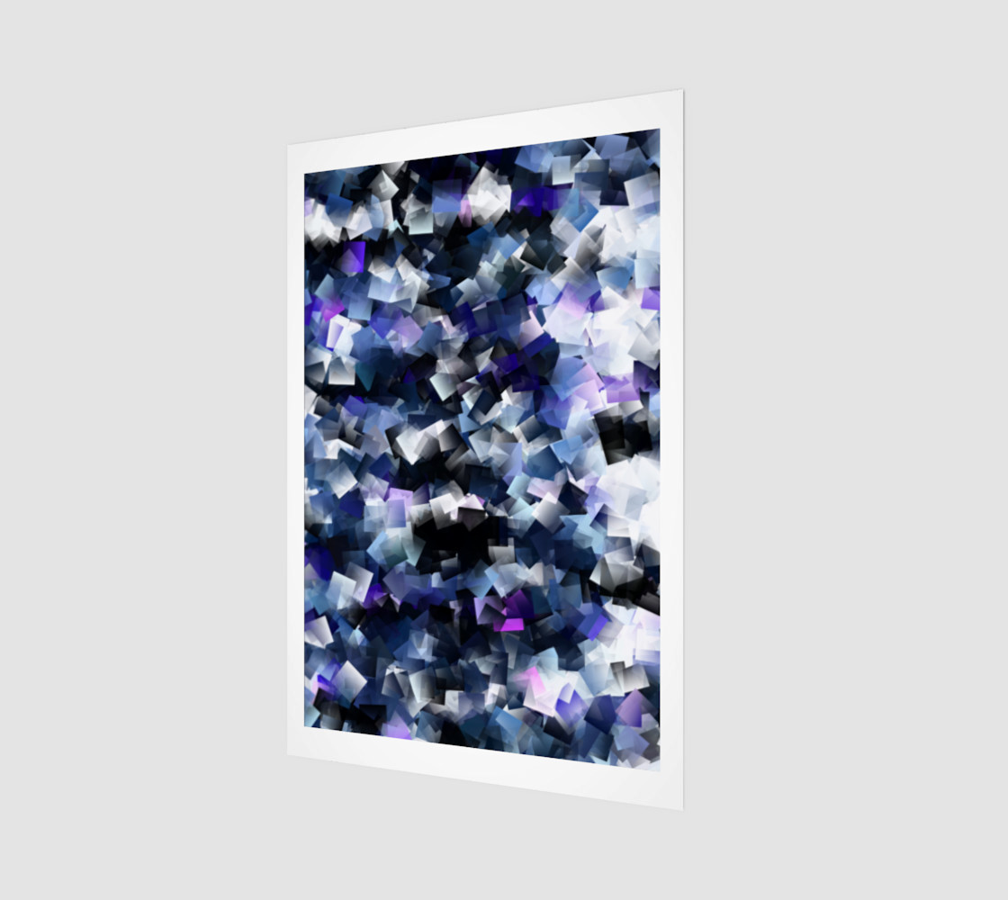 Moody Blue And Purple Cubes preview #1