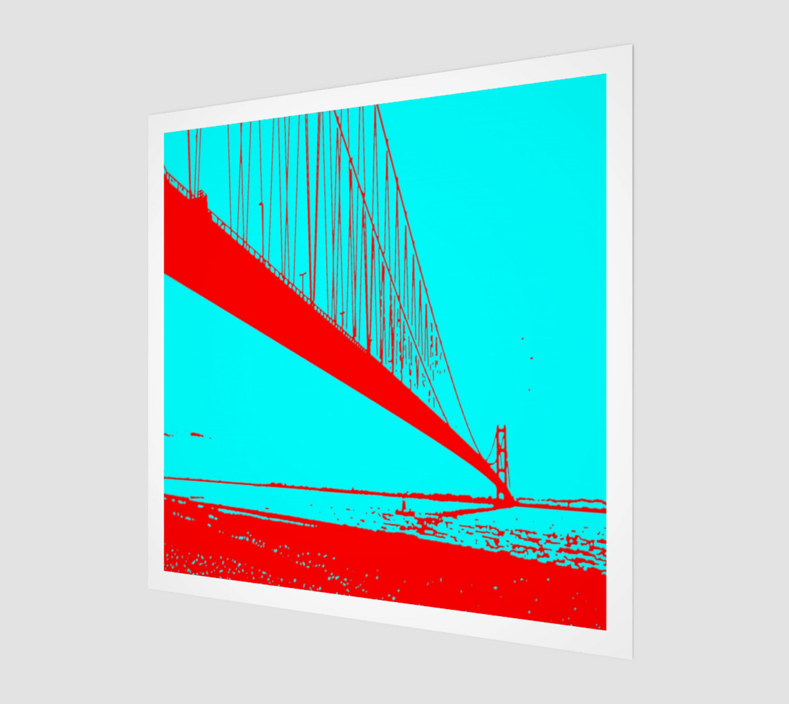 Lanndscape red blue turquoise preview #1