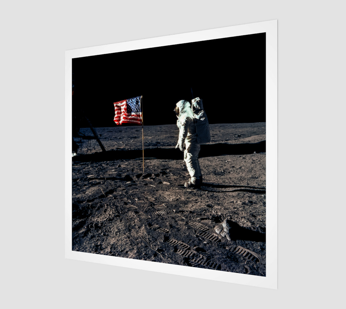 Buzz Aldrin and the U.S. Flag on the Moon preview #1