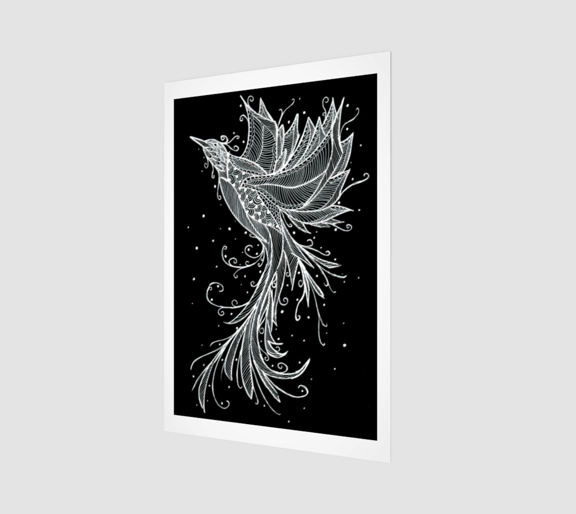Rising Phoenix Lineart preview #1