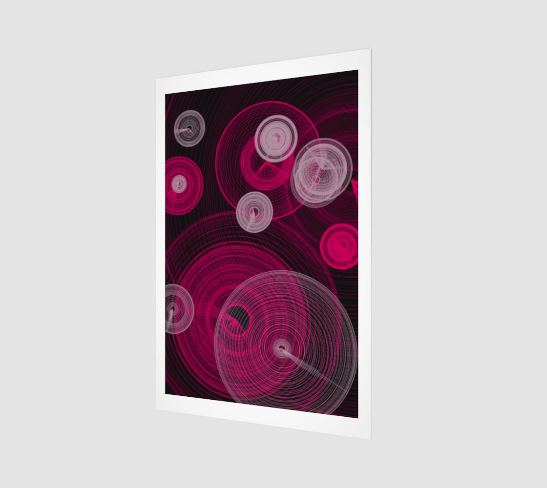 Circles Wall Art 8" x 12" preview #1