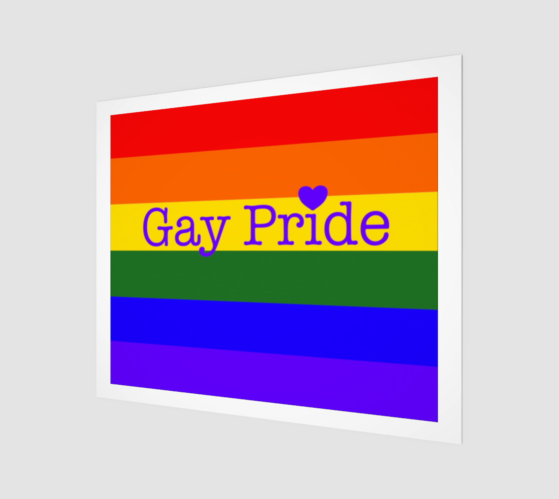 Gay Pride Love Wall Art 24" x 20" preview #1