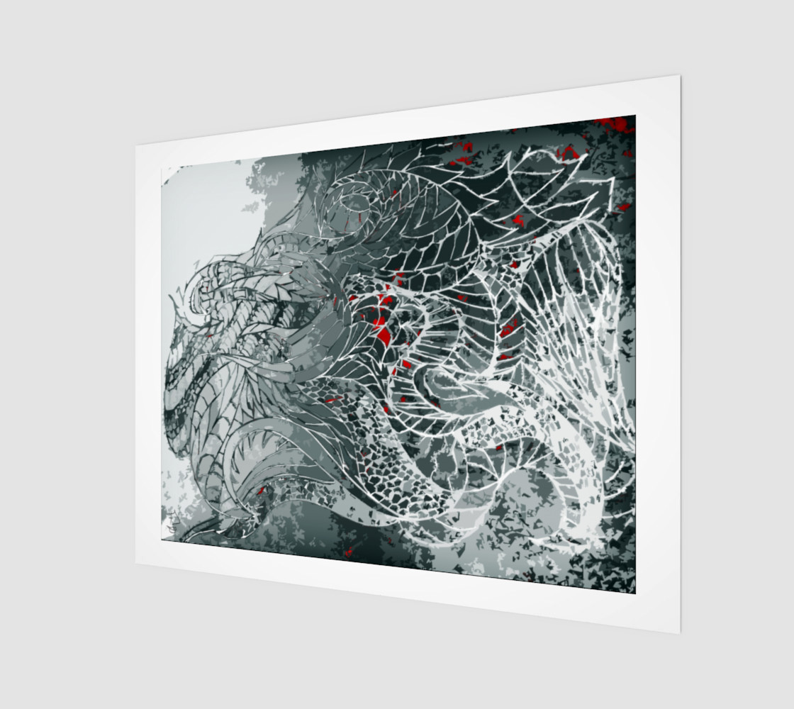 Ancient Guardian Dragon Fantasy Art by Tabz Jones preview #1
