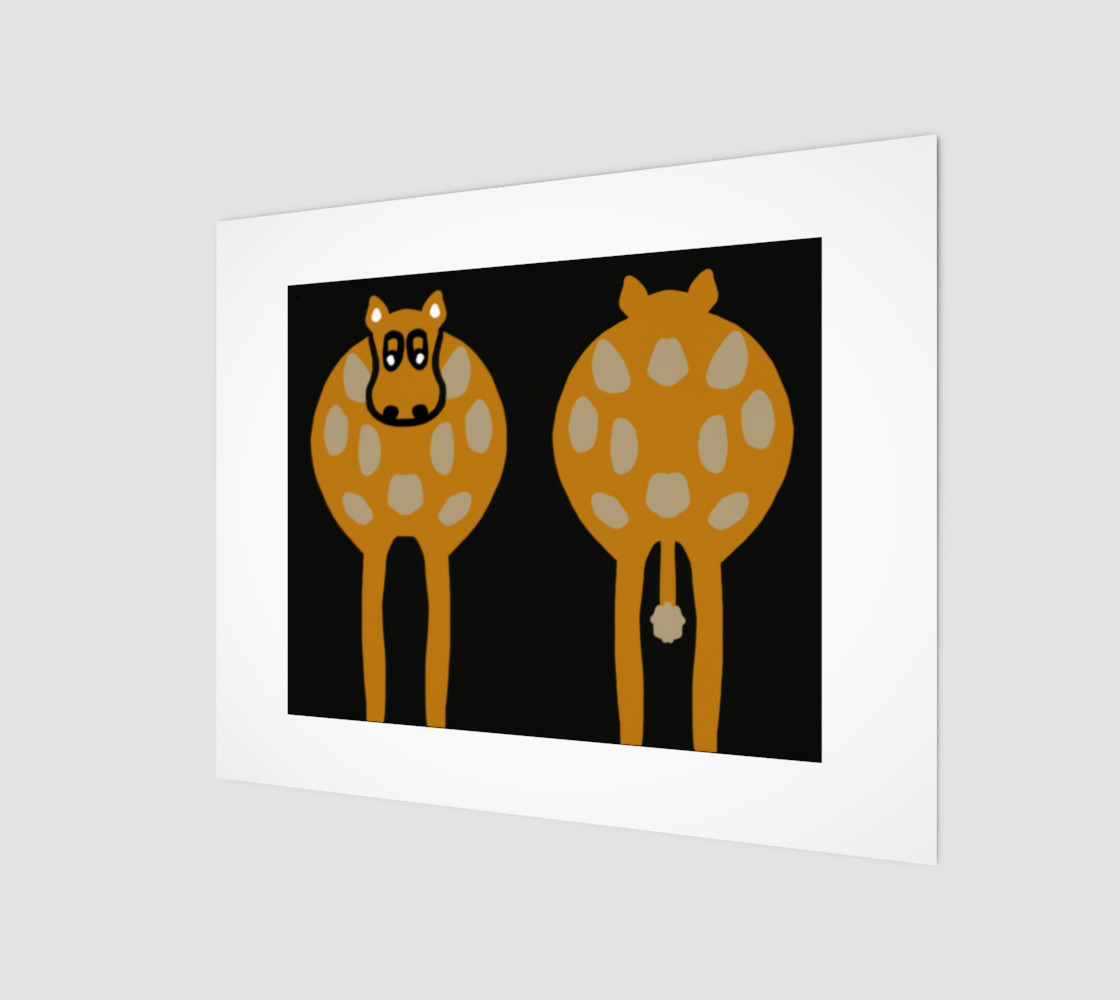 Silly Cow Wall Art 10" x 8" preview #1