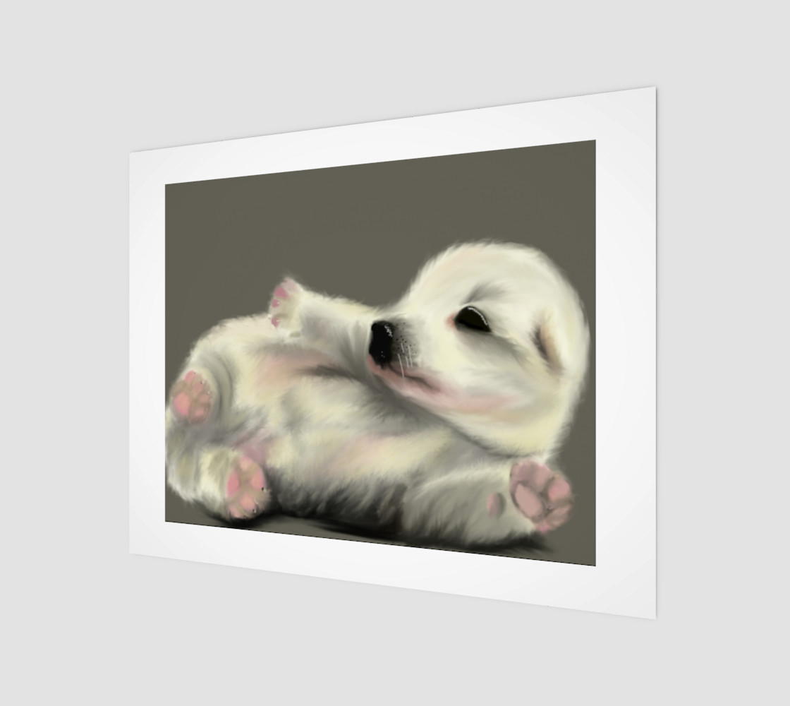 Adorable Puppy Wall Art 14" x 11" 3D preview