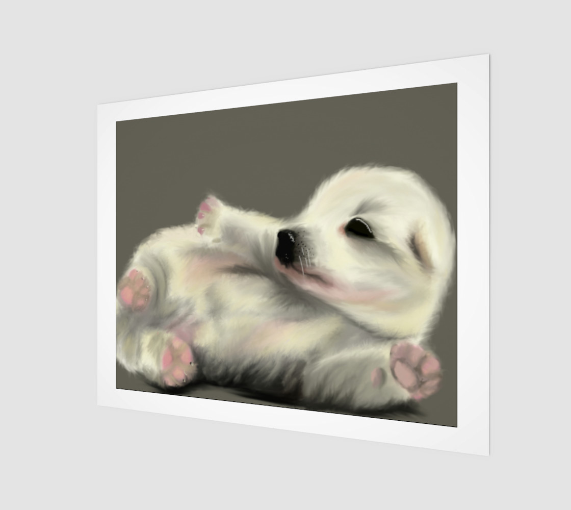 Adorable Puppy Wall Art 20" x 16" preview #1