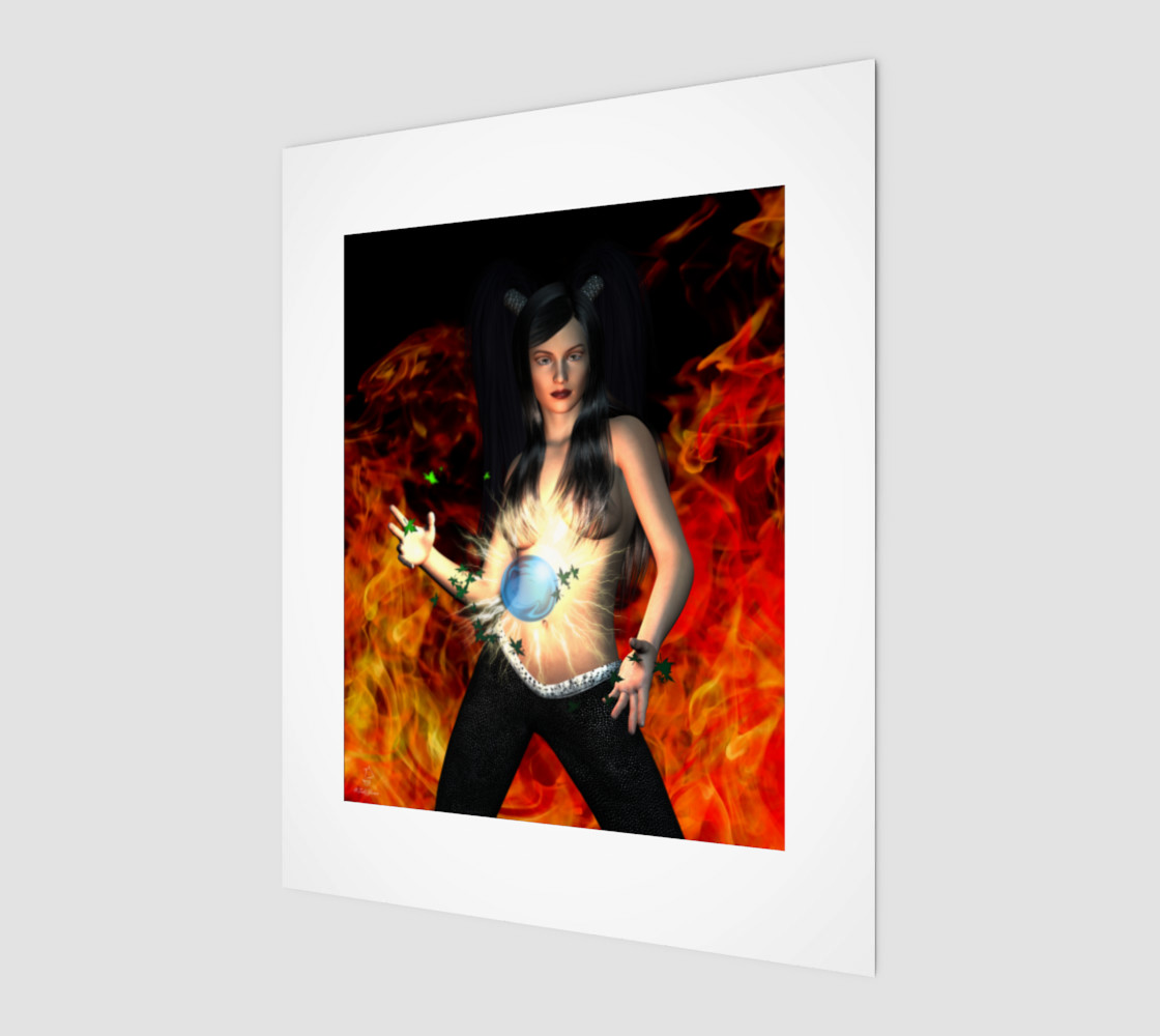 Elemental Magick fantasy pinup by Tabz Jones preview #1