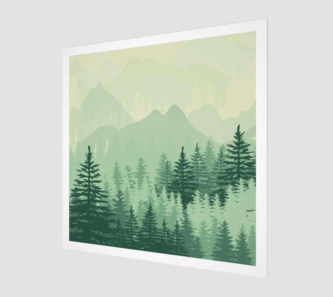 Forest Pine Art Print preview #1