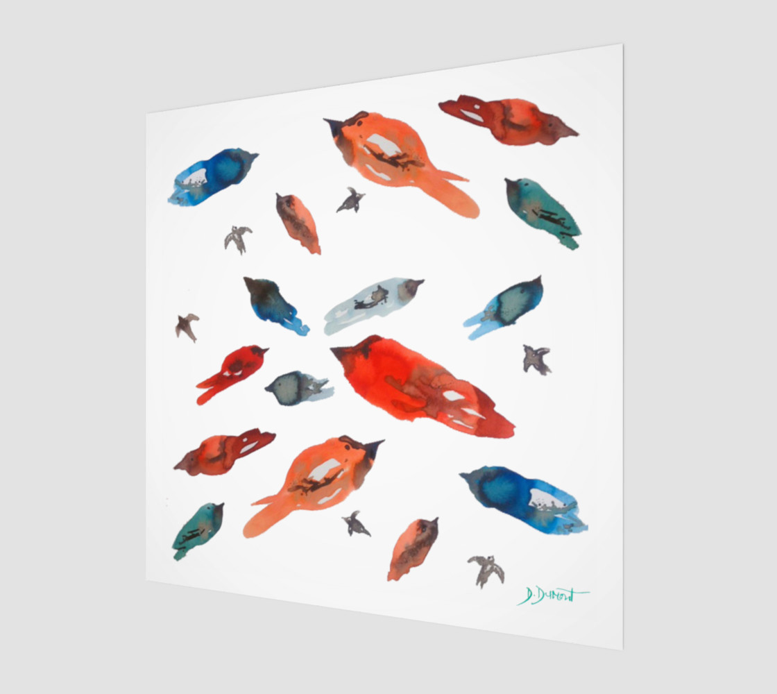 Wall art Little Fish Birds preview #1