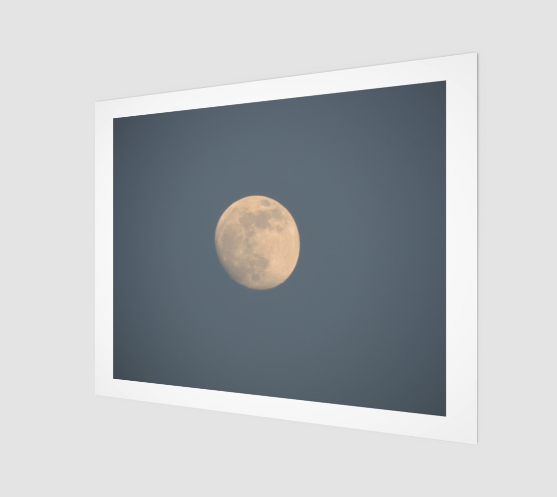 Moon and blue sky Art Print preview #1