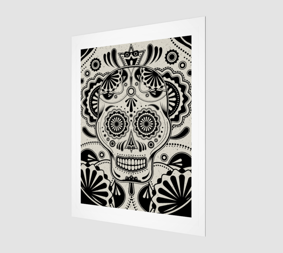 Sugar Skull Aztec Art preview #1