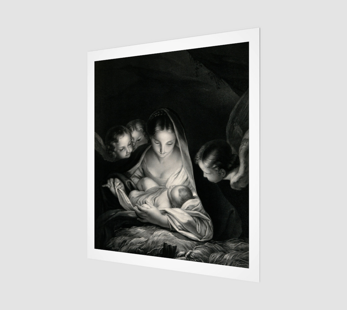 The Nativity, Birth of Jesus, Mother Mary and Angels Credit Wellcome Library London preview #1