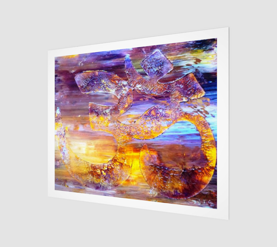 Om Yoga Art Print preview #1