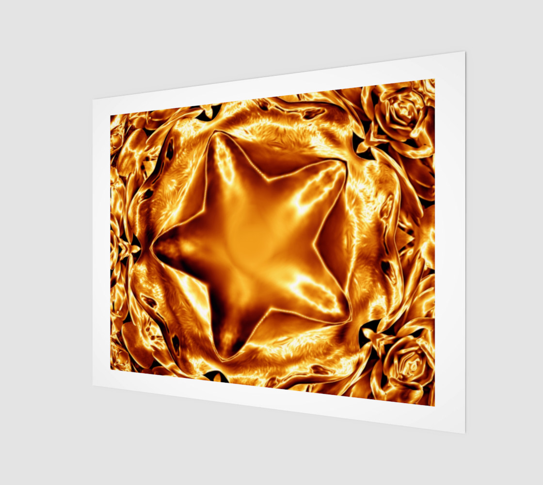 Elegant Shiny Copper Gold Star preview #1