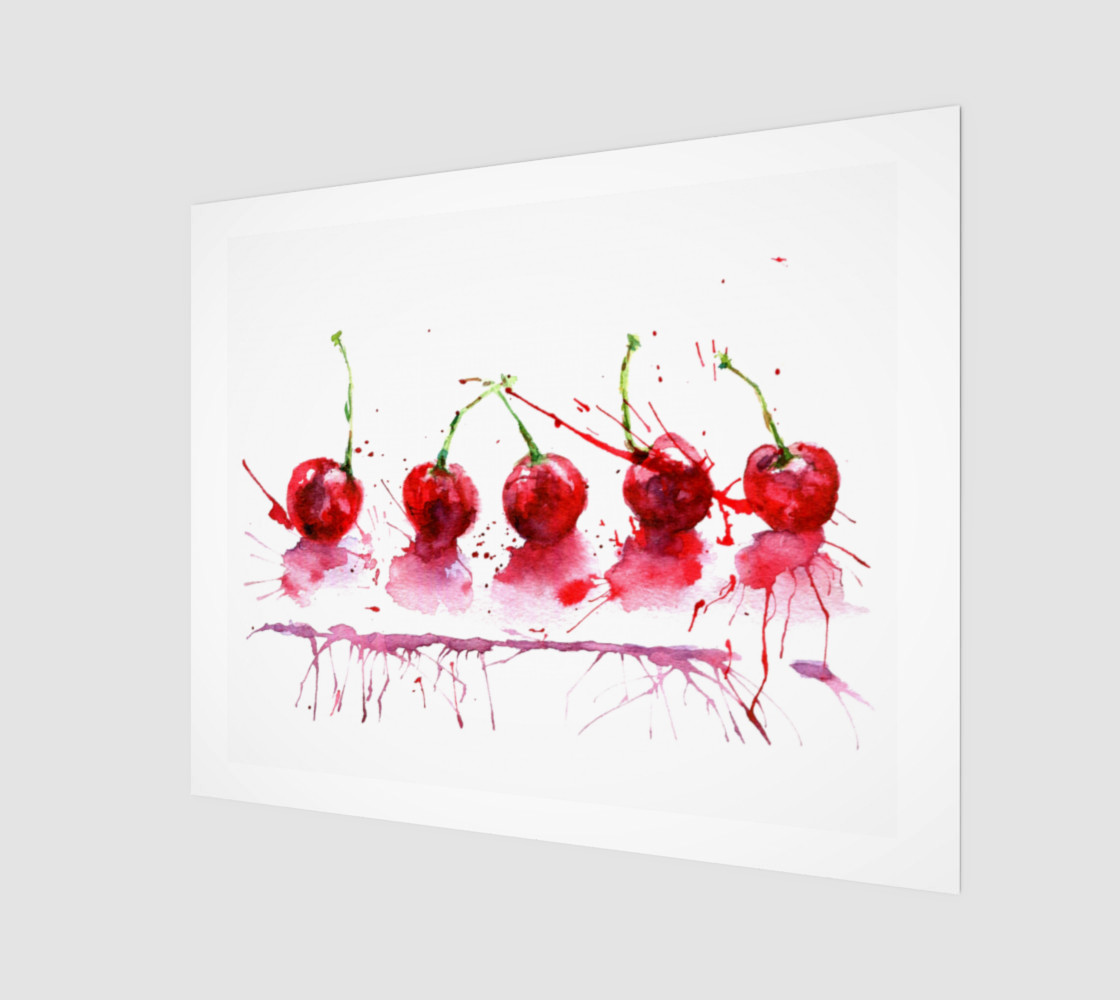 Bright cherry. 3D preview