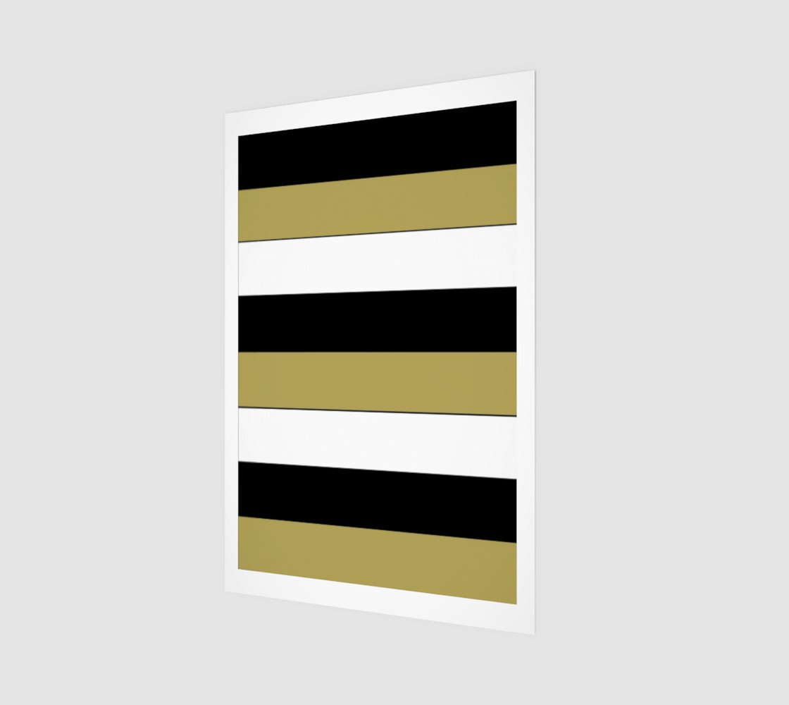 Elegant Black White Brown Gold Stripes Pattern preview #1