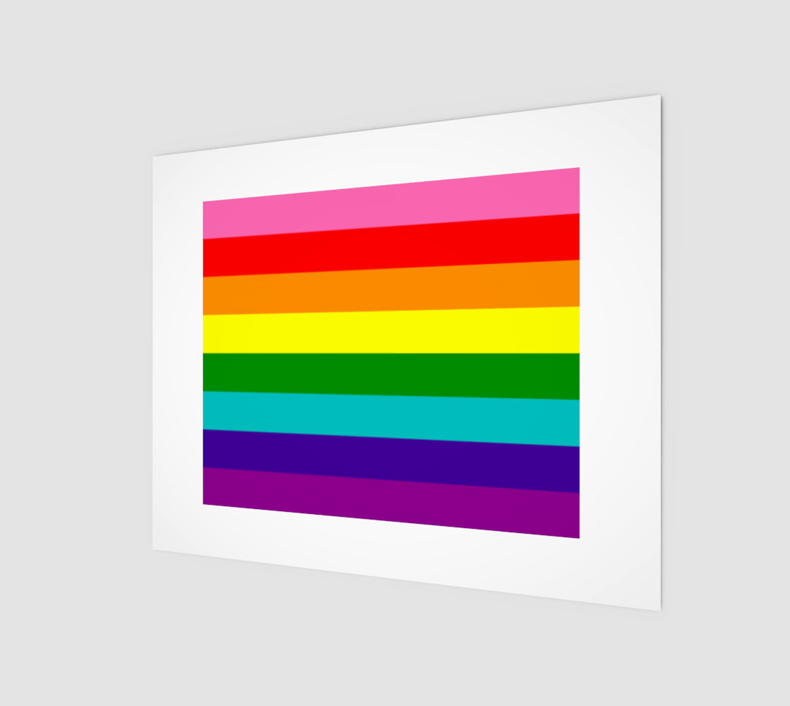 Rainbow Flag Original 8 Stripes Pattern LGBT Pride preview #1