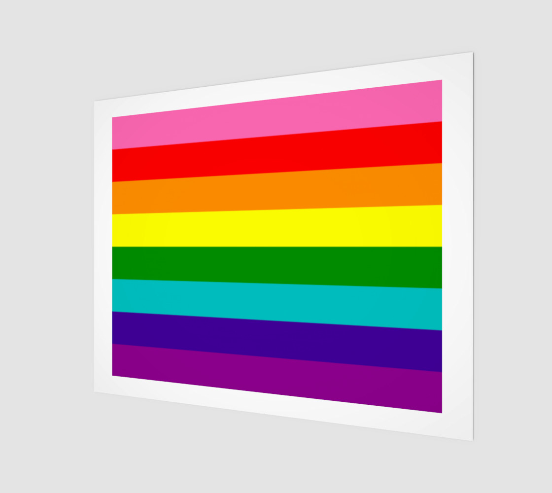 Rainbow Flag Original 8 Stripes Pattern LGBT Pride preview #1