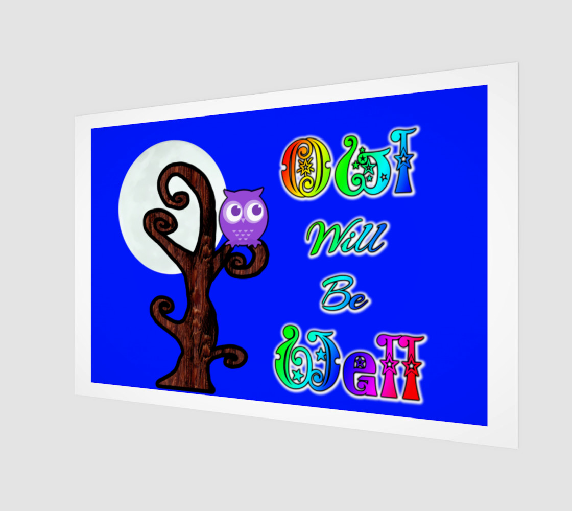Owl Will Be Well Wall Art preview #1