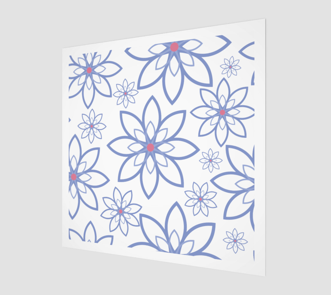 Abstract flowers pattern thumbnail #2